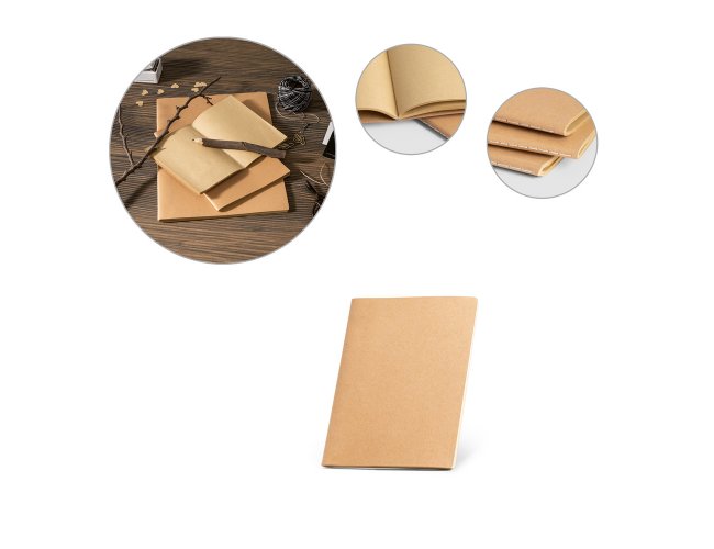 Caderno com capa em cart�o (250 g/m�)