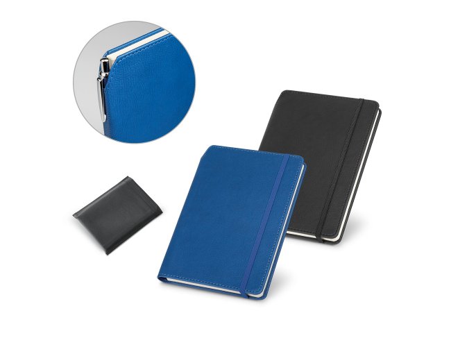 MORIAH. Caderno A5 em c.sint�tico com folhas pautadas