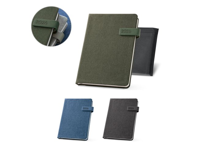 ANDRESEN A5. Agenda em PET reciclado (100% rPET)