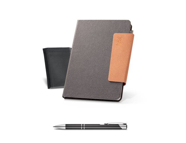 TAGORE B5. Agenda B5 em pele reciclada