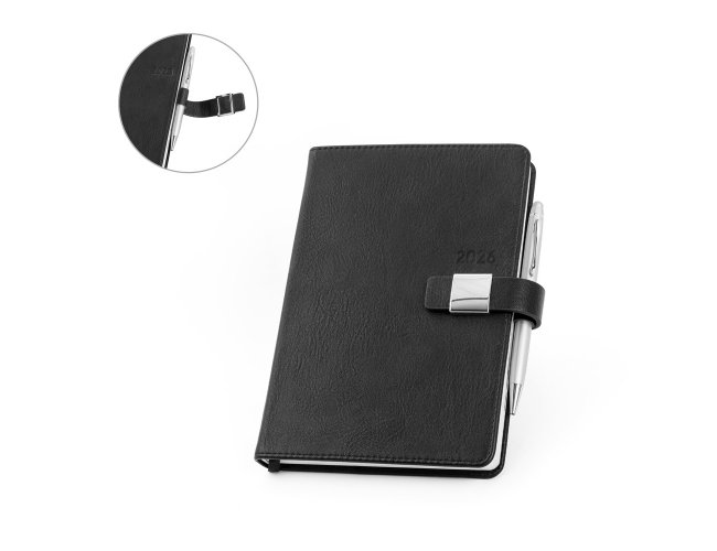 MUSSET A5. Agenda A5 em PU (58% reciclado)