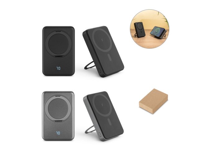 WARSHEL 10. Bateria port�til magn�tica em ABS 100% reciclado