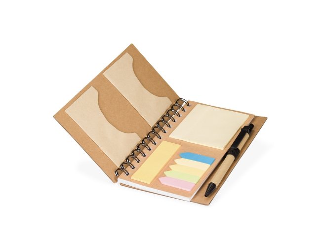 Caderno Ecol�gico com Autoadesivos e Caneta