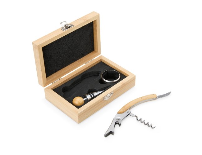 Kit Vinho Bambu 3 Pe�as